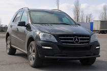 Mercedes ML W164 2005–2011 Sprednji zaščitni lok ST008 Black (nerjavno jeklo) fotografija 2