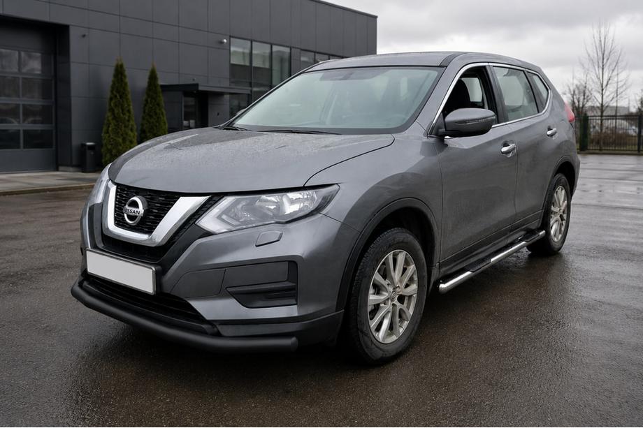 Nissan X-trail T32/Rogue 2014–2021 Sprednji zaščitni lok ST008 Black (nerjavno jeklo) Image