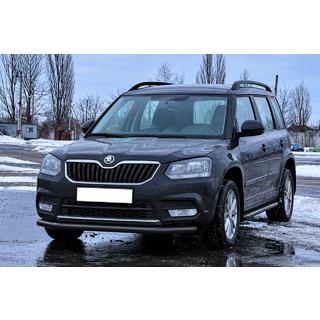 Sprednji zaščitni lok ST008 Black (nerjavno jeklo) Skoda Yeti 2009–2017 fotografija 2