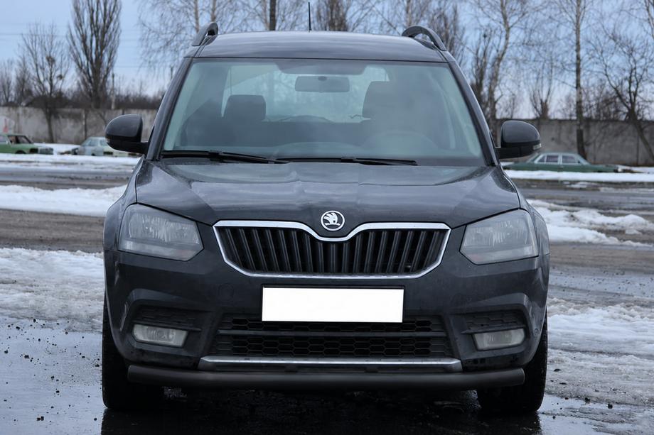 Skoda Yeti 2009–2017 Sprednji zaščitni lok ST008 Black (nerjavno jeklo) Image