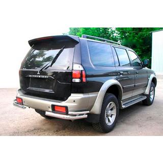 Zadnji dvojni kotniki (2 kosa, nerjaveče jeklo) Mitsubishi Pajero Sport 1996–2007