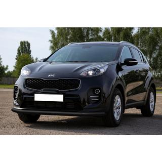 Sprednji zaščitni lok ST008 Black (nerjavno jeklo) Kia Sportage 2015–2021 fotografija 1