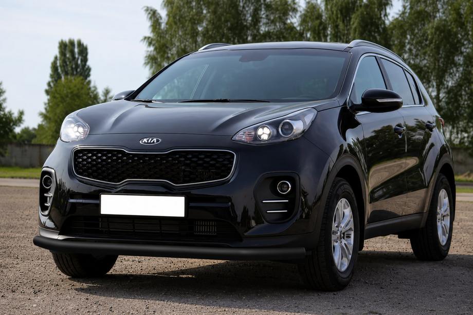 Kia Sportage 2015–2021 Sprednji zaščitni lok ST008 Black (nerjavno jeklo) Image
