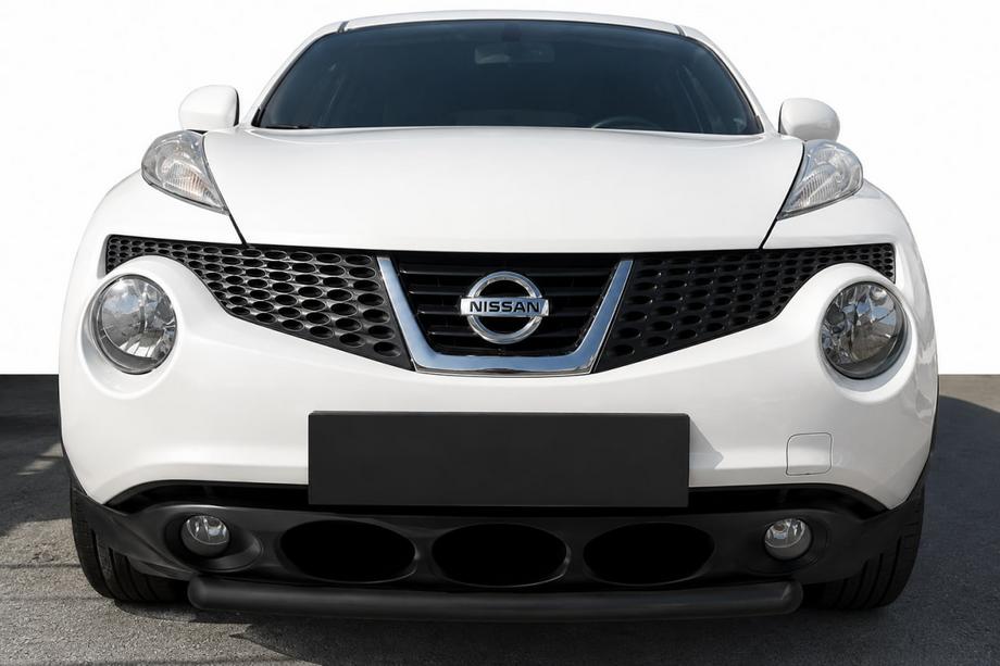 Nissan Juke 2010–2019 Sprednja zaščita ST008-1 Black (nerjavno jeklo) Fotografija 1