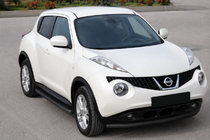 Nissan Juke 2010–2019 Sprednji zaščitni lok ST008-2 Black (nerjaveče jeklo) fotografija 1