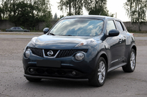 Nissan Juke 2010–2019 Sprednji zaščitni lok ST008-2 Black (nerjaveče jeklo) fotografija 2