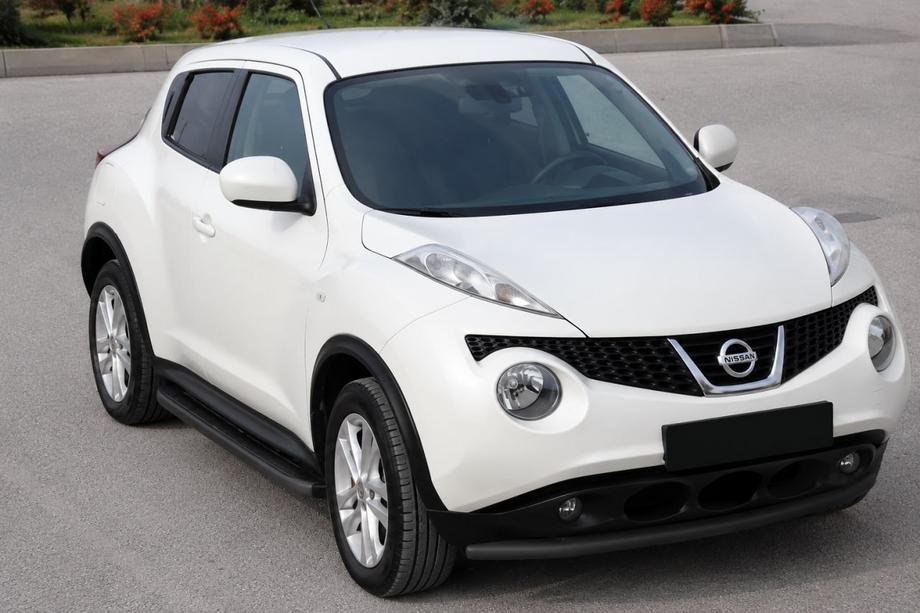 Nissan Juke 2010–2019 Sprednji zaščitni lok ST008-2 Black (nerjaveče jeklo) Image