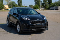 Kia Sportage 2015–2021 Sprednja zaščita ST009 Black (nerjavno jeklo) fotografija 2
