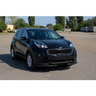 Sprednja zaščita ST009 Black (nerjavno jeklo) Kia Sportage 2015–2021 fotografija 2