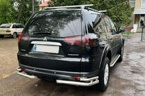 Mitsubishi Pajero Sport 2008–2015 Zadnji zaščitni loki AK003-Double (2 kosa, nerjavno jeklo) fotografija 1
