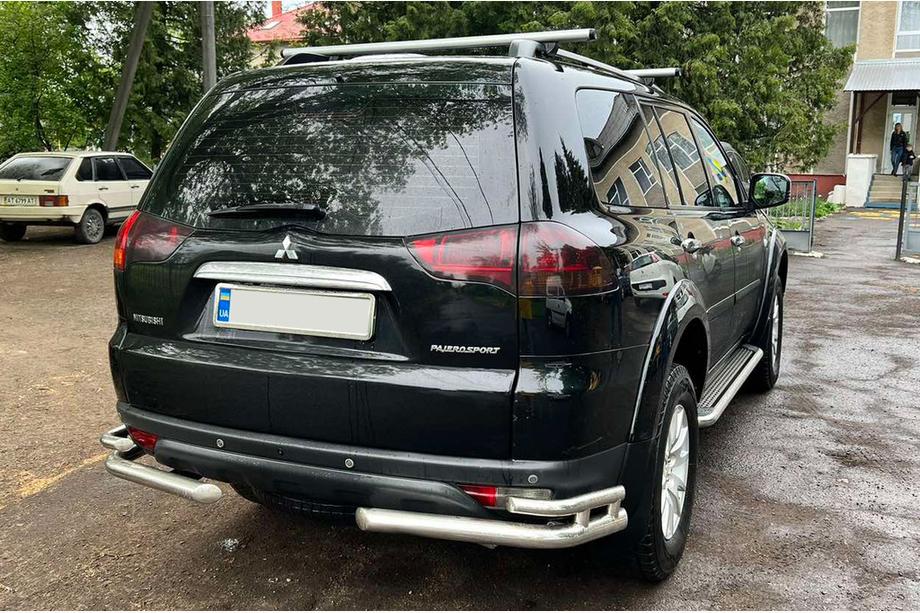 Mitsubishi Pajero Sport 2008–2015 Zadnji zaščitni loki AK003-Double (2 kosa, nerjavno jeklo) Image