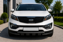 Kia Sorento II XM 2009–2014 Sprednji zaščitni lok ST009-15 Black (2013-2015, nerjavno jeklo) fotografija 1
