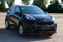 Kia Sportage 2015–2021 Sprednja zaščita ST009-15 Black (nerjavno jeklo) fotografija 2
