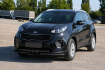Kia Sportage 2015–2021 Sprednja zaščita ST009-15 Black (nerjavno jeklo) fotografija 3