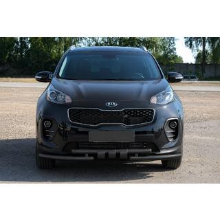 Sprednja zaščita ST009-15 Black (nerjavno jeklo) Kia Sportage 2015–2021 fotografija 1
