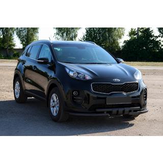 Sprednja zaščita ST009-15 Black (nerjavno jeklo) Kia Sportage 2015–2021 fotografija 2