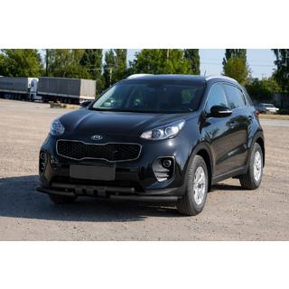 Sprednja zaščita ST009-15 Black (nerjavno jeklo) Kia Sportage 2015–2021 fotografija 3