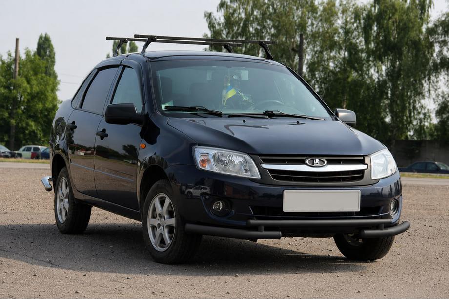 Lada Granta 2011– Sprednji zaščitni lok ST009-2 Black (nerjaveče jeklo) Image