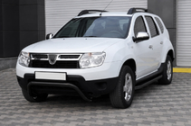 Dacia Duster 2008–2018 Sprednji zaščitni lok ST011 Black (nerjavno jeklo) fotografija 2