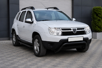 Dacia Duster 2008–2018 Sprednji zaščitni lok ST011 Black (nerjavno jeklo) fotografija 3