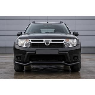 Sprednji zaščitni lok ST012 Black (nerjavno jeklo) Dacia Duster 2008–2018