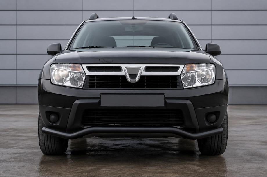Dacia Duster 2008–2018 Sprednji zaščitni lok ST012 Black (nerjavno jeklo) Image