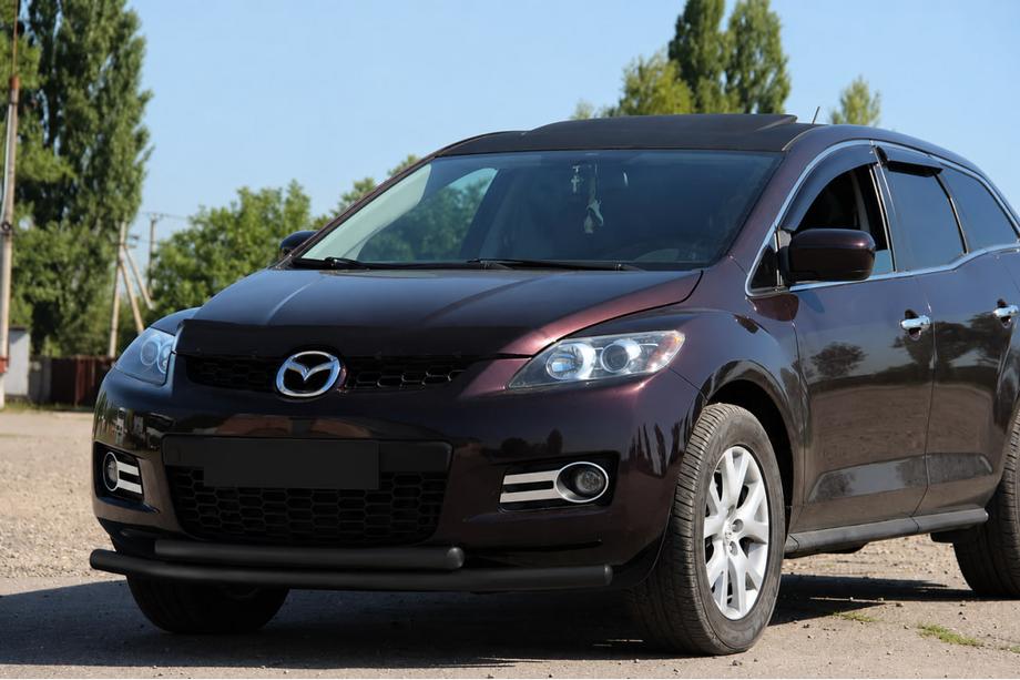 Mazda CX-7 2006–2012 Sprednji zaščitni lok ST014 Black (nerjaveče jeklo) Image