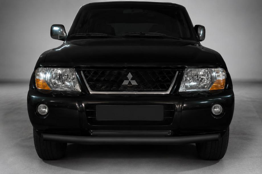 Mitsubishi Pajero Wagon III 1999–2006 Sprednji zaščitni lok ST014 Black (nerjaveče jeklo) Image