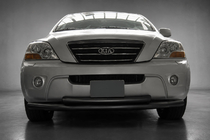 Kia Sorento I BL 2002–2009 Sprednji zaščitni lok ST014 Black (nerjaveče jeklo) fotografija 1