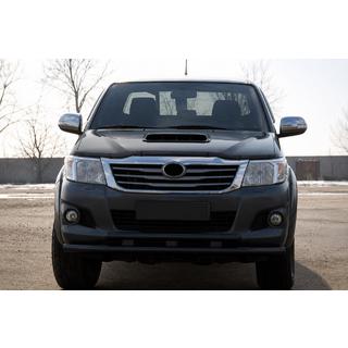 Sprednji zaščitni lok ST014 Black (nerjaveče jeklo) Toyota Hilux 2006–2015 fotografija 1