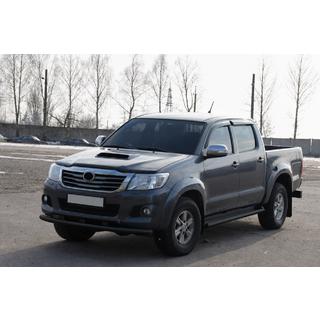 Sprednji zaščitni lok ST014 Black (nerjaveče jeklo) Toyota Hilux 2006–2015 fotografija 2