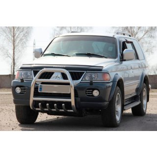 Kenguru zaščitni lok QT007 (nerjaveče jeklo) Mitsubishi Pajero Sport 1996–2007 fotografija 3