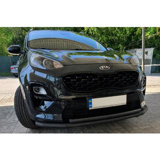 Sprednji zaščitni lok ST014 Black (nerjavno jeklo) Kia Sportage 2015–2021 fotografija 1