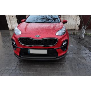 Sprednji zaščitni lok ST014 Black (nerjavno jeklo) Kia Sportage 2015–2021 fotografija 2