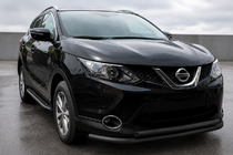 Nissan Qashqai 2014–2021 Sprednji zaščitni lok ST014 Black (nerjavno jeklo) fotografija 1