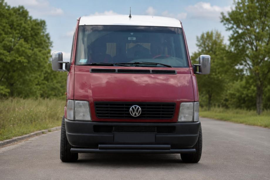 Volkswagen LT 1995–2006 Sprednji zaščitni lok ST014 Black (nerjavno jeklo) Image