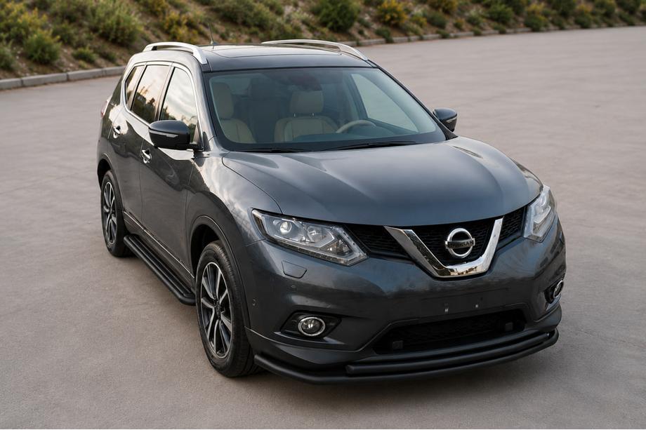 Nissan X-trail T32/Rogue 2014–2021 Sprednji zaščitni lok ST014 Black (nerjavno jeklo) Image