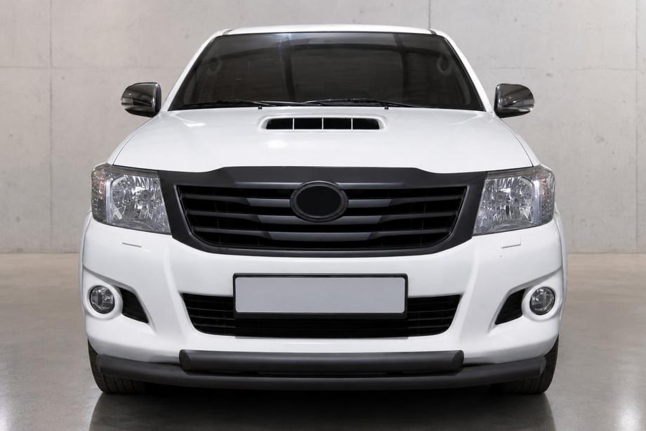 Toyota Hilux 2006–2015 Sprednja zaščitna cev ST014-1 Black (nerj.) Image