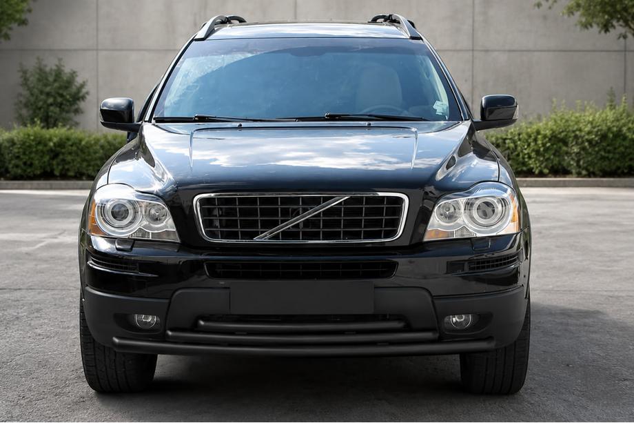 Volvo XC90 2002–2014 Sprednja zaščita ST014-2 Black (nerjavno jeklo) Image