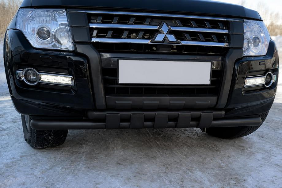 Mitsubishi Pajero Wagon IV 2006–2021 Sprednji zaščitni lok ST015 Black (nerjavno jeklo) Image