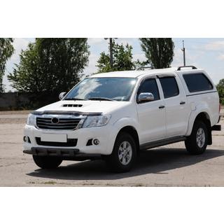 Sprednji zaščitni lok ST015 Black (nerjavno jeklo) Toyota Hilux 2006–2015 fotografija 2