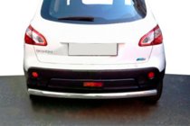 Nissan Qashqai 2007–2010 Ravna zadnja zaščitna cev (nerjavno jeklo) fotografija 2