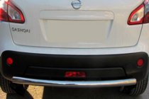 Nissan Qashqai 2007–2010 Ravna zadnja zaščitna cev (nerjavno jeklo) fotografija 1