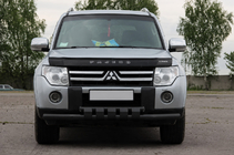 Mitsubishi Pajero Wagon III 1999–2006 Sprednji zaščitni lok ST015 Black (nerjavno jeklo) fotografija 2