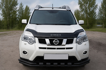 Nissan X-trail T31 2007–2014 Sprednji zaščitni lok ST015 Black (nerjavno jeklo) fotografija 1