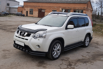 Nissan X-trail T31 2007–2014 Sprednji zaščitni lok ST015 Black (nerjavno jeklo) fotografija 2