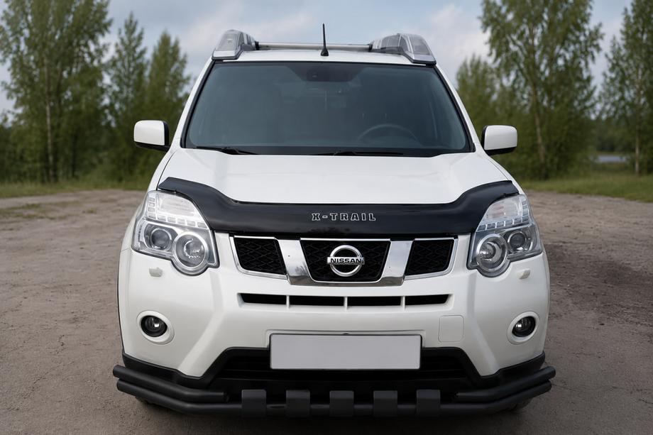 Nissan X-trail T31 2007–2014 Sprednji zaščitni lok ST015 Black (nerjavno jeklo) Image
