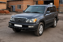 Lexus LX470 1998–2007 Sprednji zaščitni lok ST015 Black (nerjavno jeklo) fotografija 3