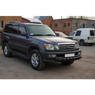 Sprednji zaščitni lok ST015 Black (nerjavno jeklo) Lexus LX470 1998–2007 fotografija 2