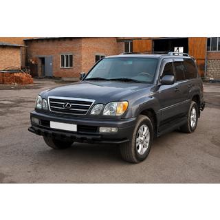 Sprednji zaščitni lok ST015 Black (nerjavno jeklo) Lexus LX470 1998–2007 fotografija 3